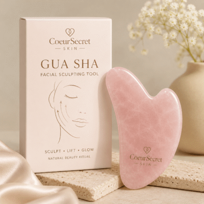 gua sha facial sculpting tool for face massage and glowing skin