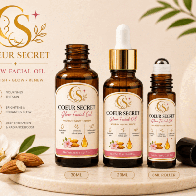 Natural facial oil for radiant and smooth skin